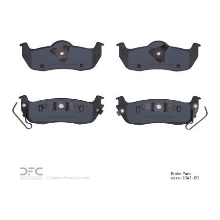 Dynamic Friction Co DFC 3000 Semi-Metallic Brake Pads - Dynamic Friction Company 1311-1041-00 1311-1041-00